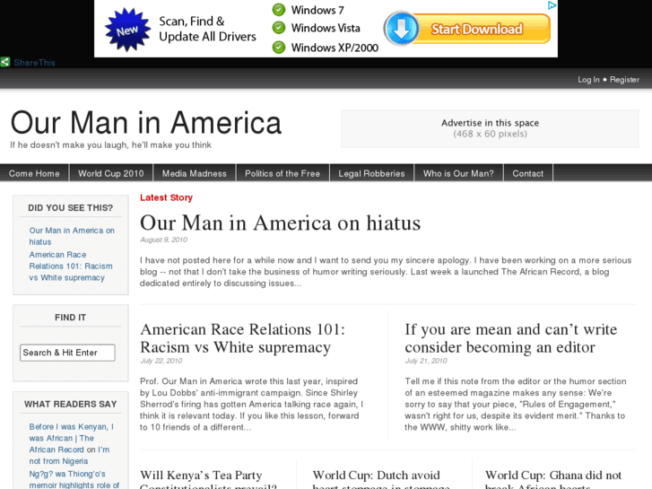 www.ourmaninamerica.com