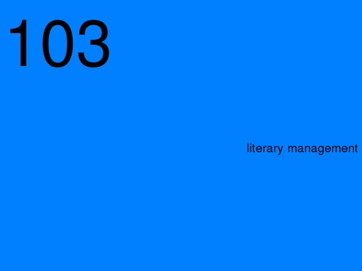 www.103literarymanagement.com