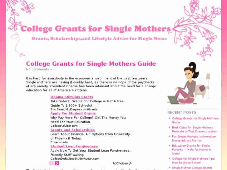www.collegegrantsforsinglemothers.net