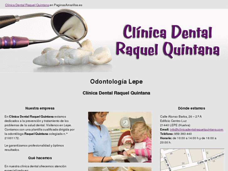 www.clinicadentalraquelquintana.com