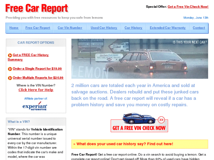 www.free-car-report.com