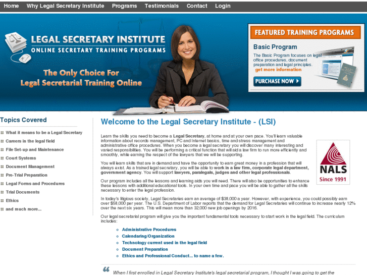 www.legalsecretaryinstitute.com