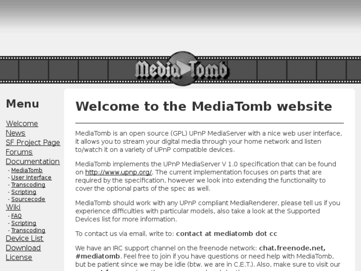 www.mediatomb.cc