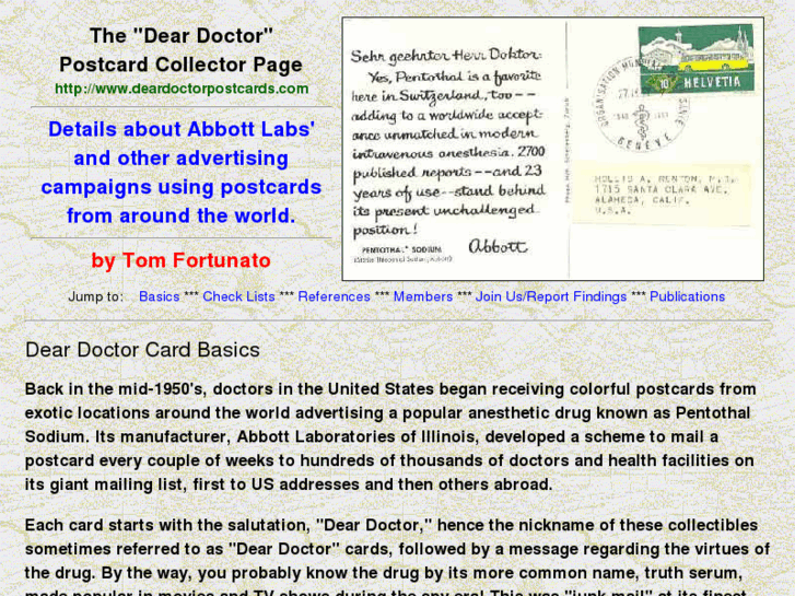 www.deardoctorpostcards.com