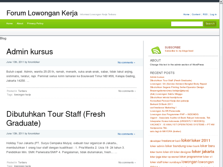 www.forumlowongankerja.com