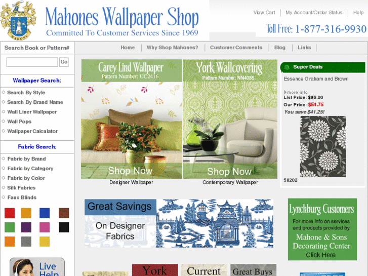 www.mahoneswallpapershop.com