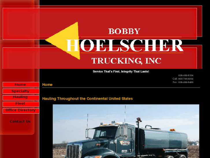 www.bobbyhoelschertrucking.com