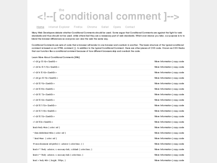 www.conditionalcomment.com