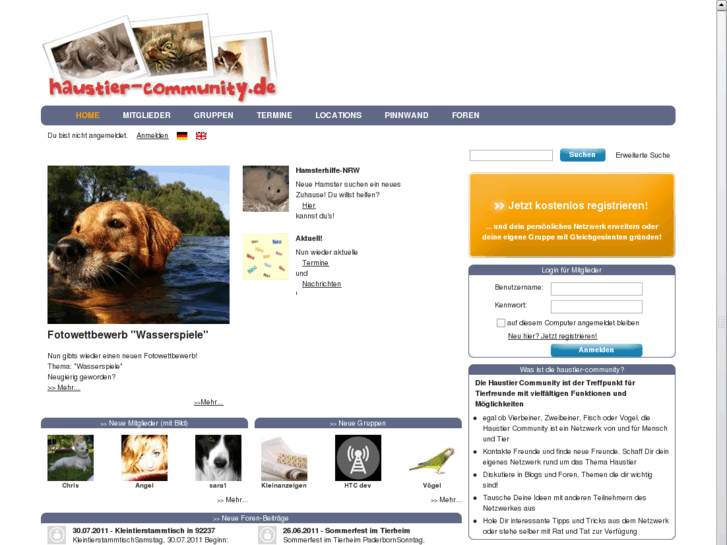 www.haustier-community.de