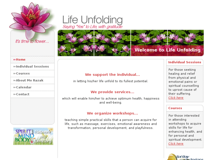 www.lifeunfolding.org