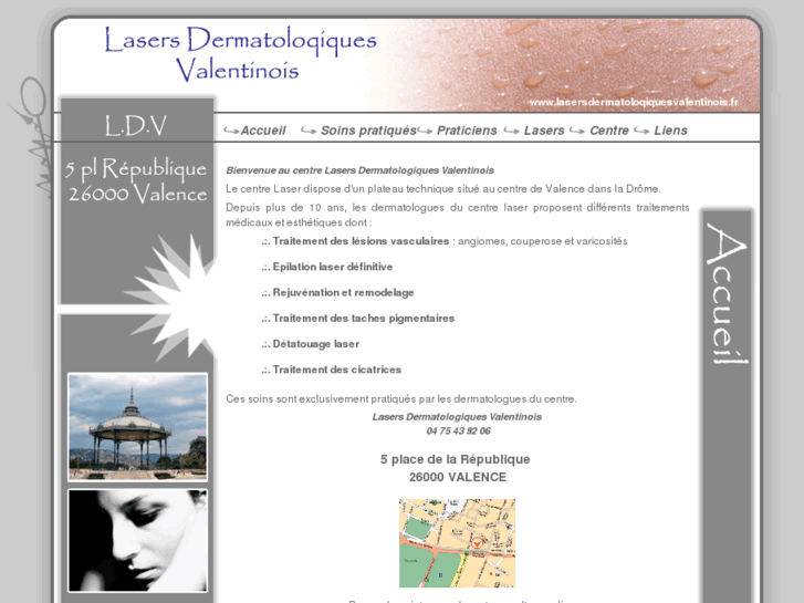 www.lasersdermatologiquesvalentinois.fr