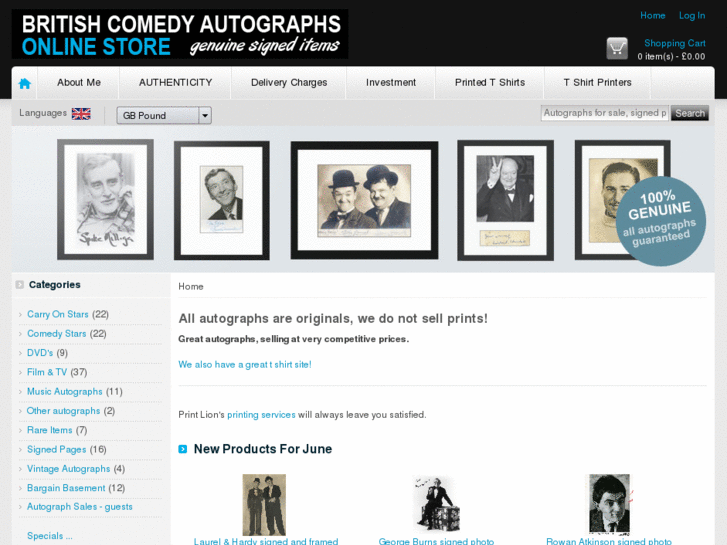 www.britishcomedyautographs.co.uk