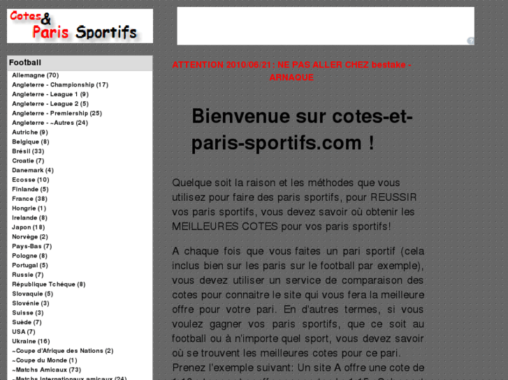 www.cotes-et-paris-sportifs.com