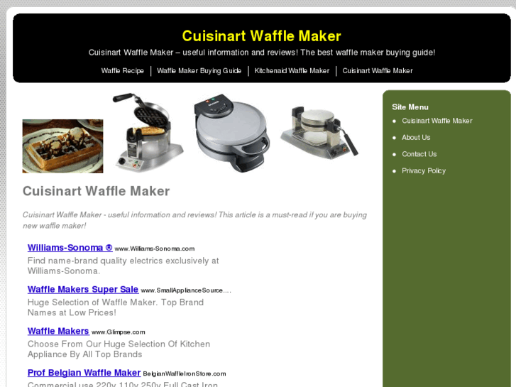 www.cuisinartwafflemaker.net