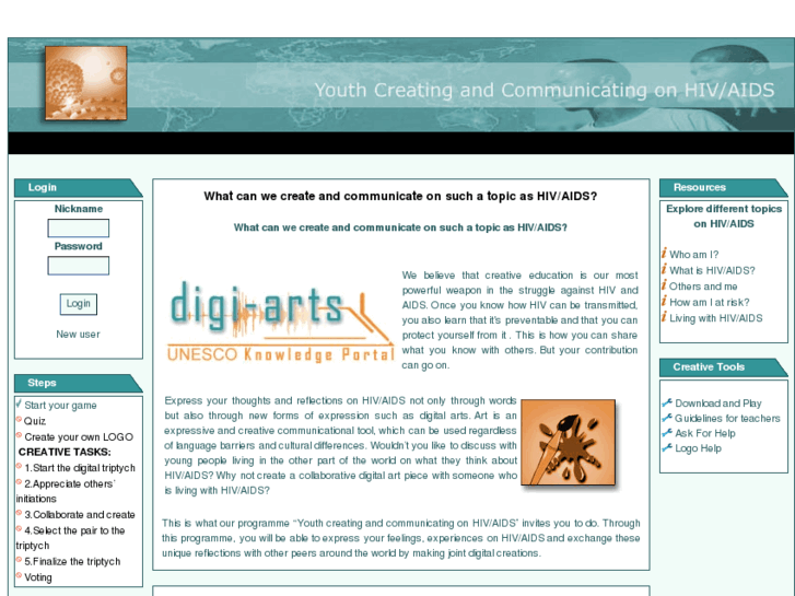 www.digiarts-hiv-unesco.org