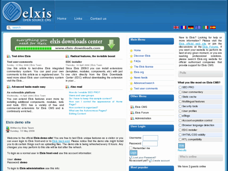 www.elxis-demo.com