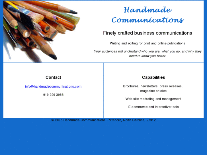 www.handmadecommunications.com