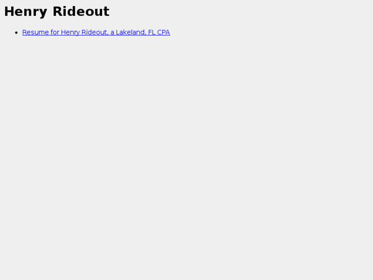 www.henryrideout.com