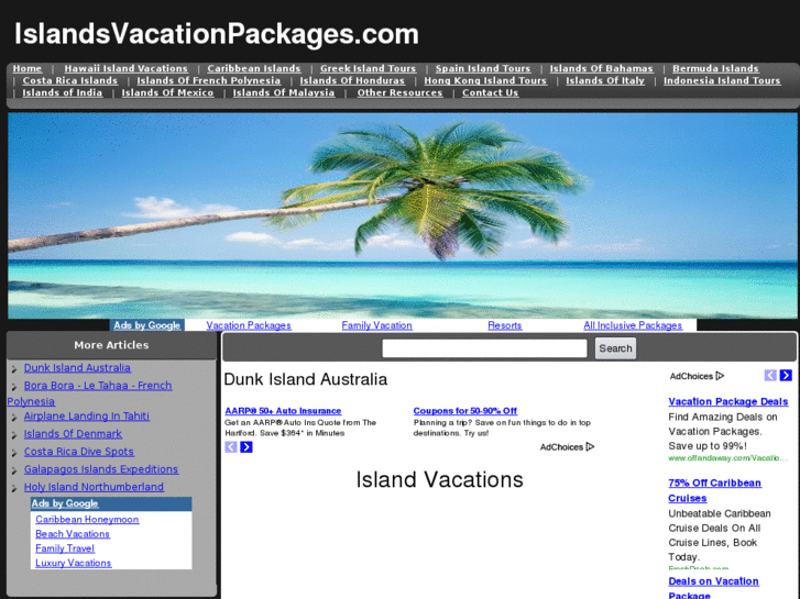 www.islandsvacationpackages.com