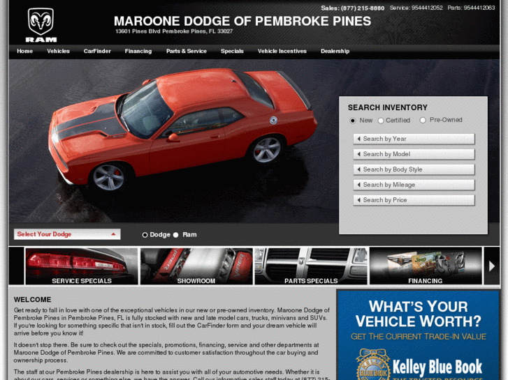 www.maroonedodgeofpembrokepines.com