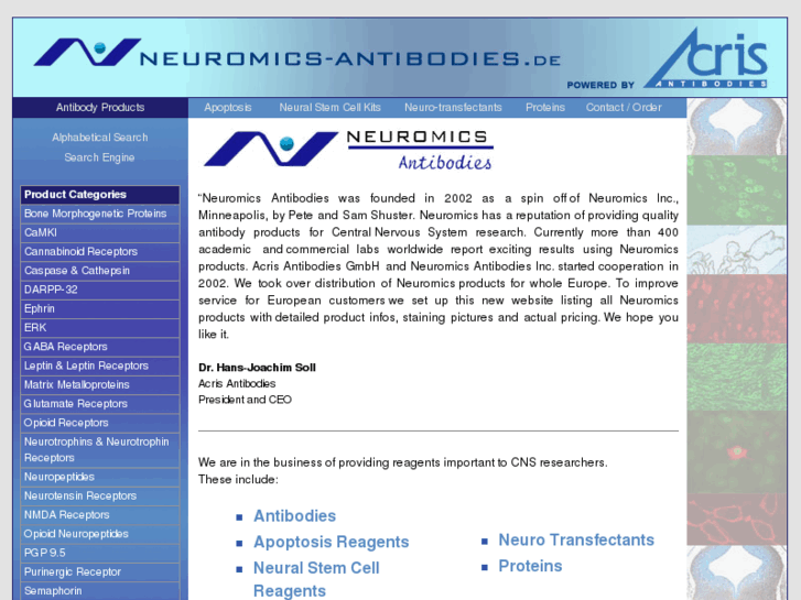 www.neuromics-antibodies.de