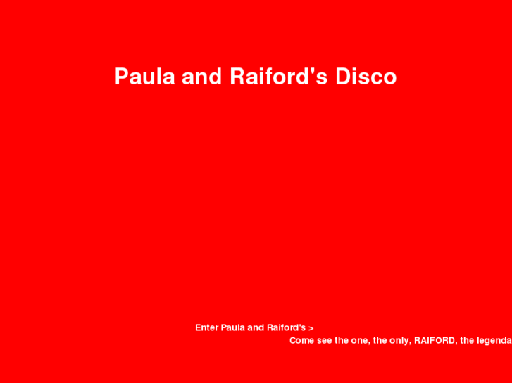 www.paulaandraiforddiscotheque.com