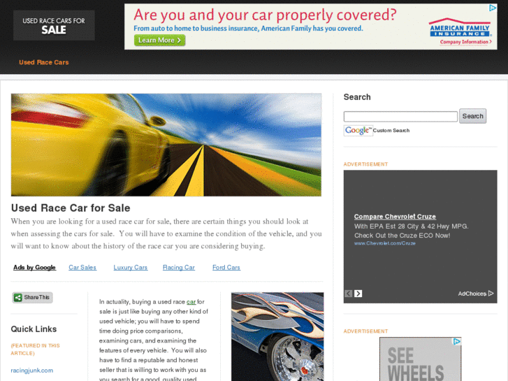 www.usedracecarforsale.com