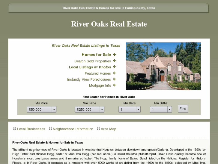 www.riveroaks-realestate.com