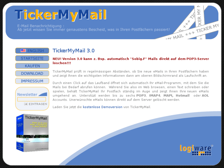 www.tickermymail.com