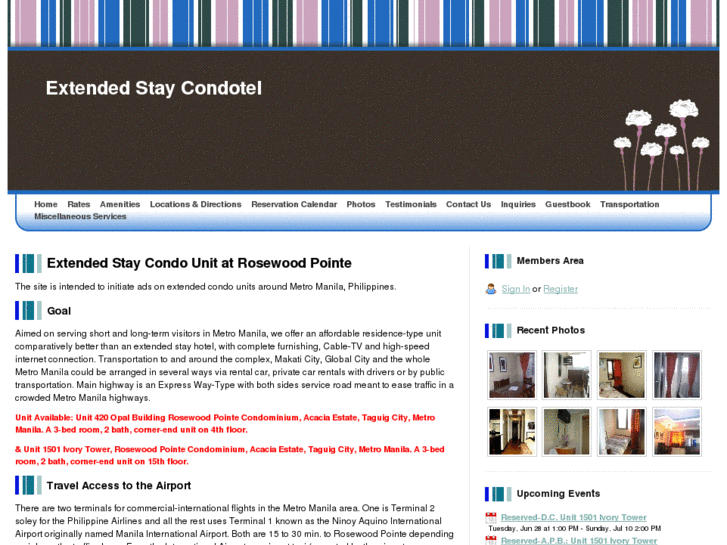 www.manilaextendedstaycondotel.com