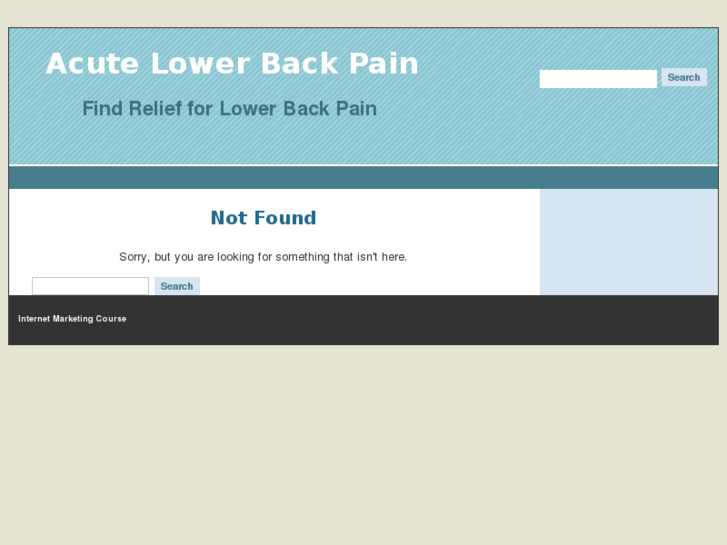 www.acutelowerbackpain.com