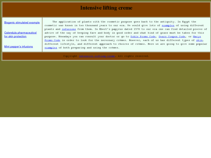www.intensive-lifting-creme.com