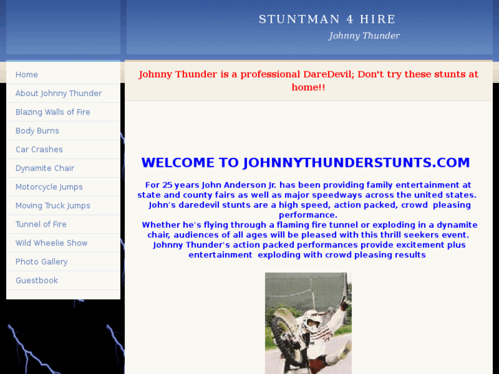 www.johnnythunderstunts.com