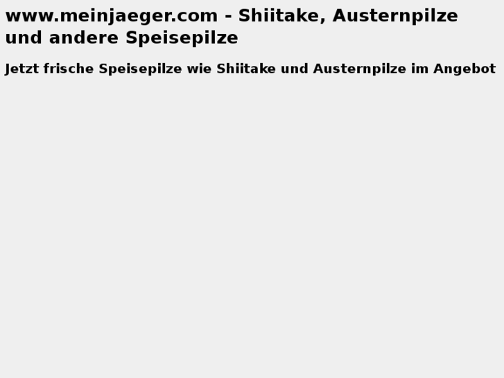 www.meinjaeger.com