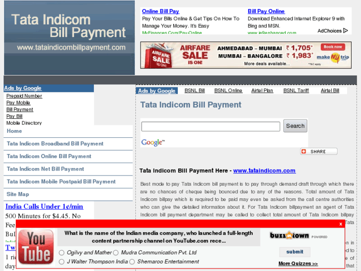 www.tataindicombillpayment.com