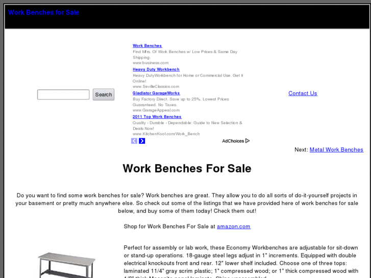 www.workbenchesforsale.com