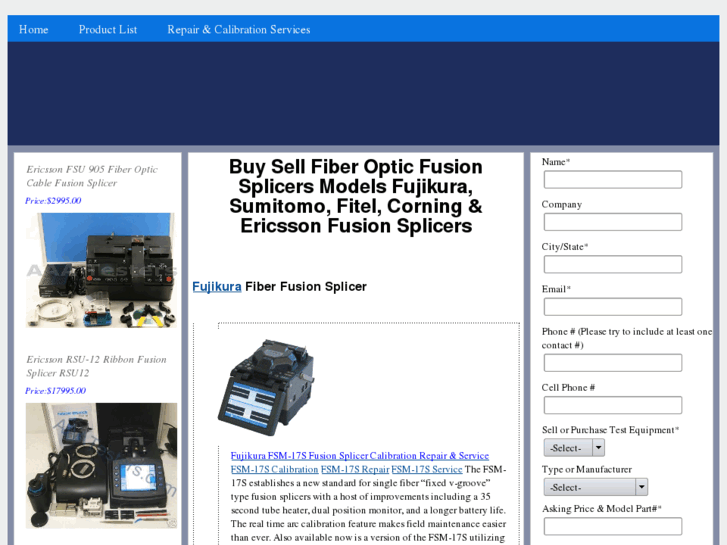 www.buysellfiberopticfusionsplicers.com