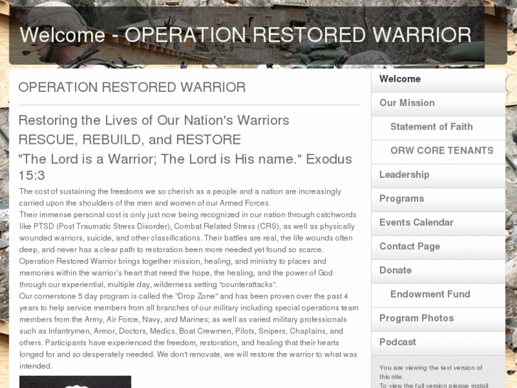 www.operationrestoredwarrior.com