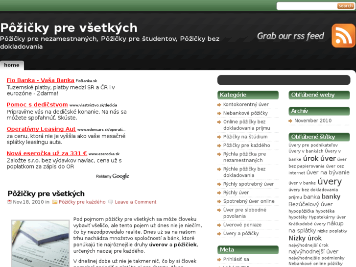 www.pozickyprevsetkych.com