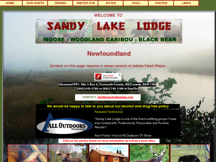 www.sandylakelodge.com