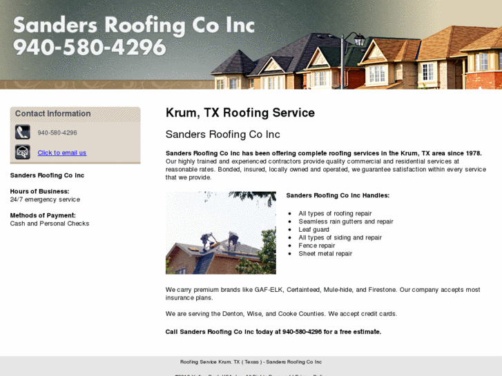 www.sandersroofingcoinc.net