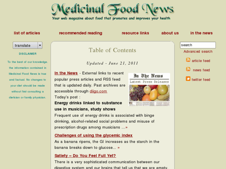 www.medicinalfoodnews.com