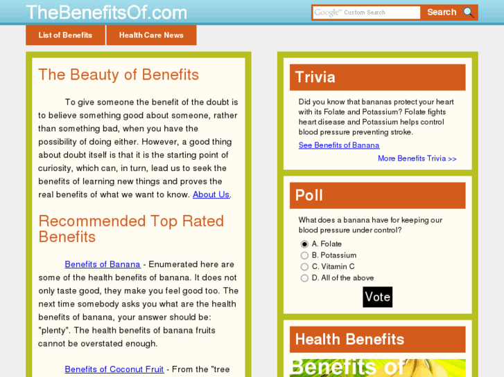 www.the-benefits-of.com