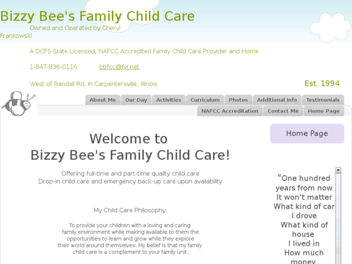 www.bizzybeeschildcare.net