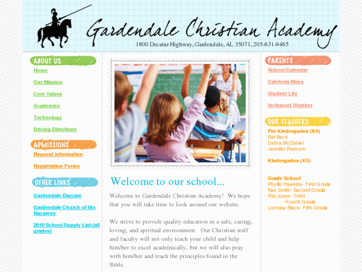 www.gardendalechristianacademy.net