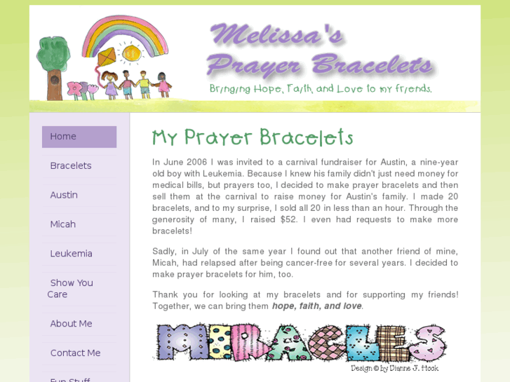 www.melissasprayerbracelets.com