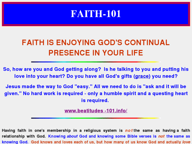 www.faith-101.info