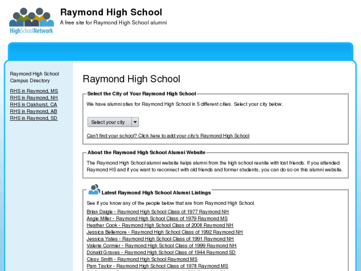 www.raymondhighschool.net