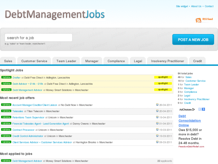 www.debtmanagementjobs.co.uk