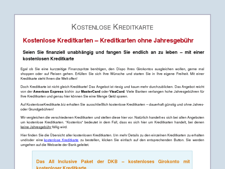 www.kostenlosekreditkarte.biz